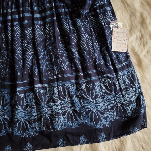 Free People Sun Daze Indigo Minidress Size S/M NWT - Picture 9 of 16